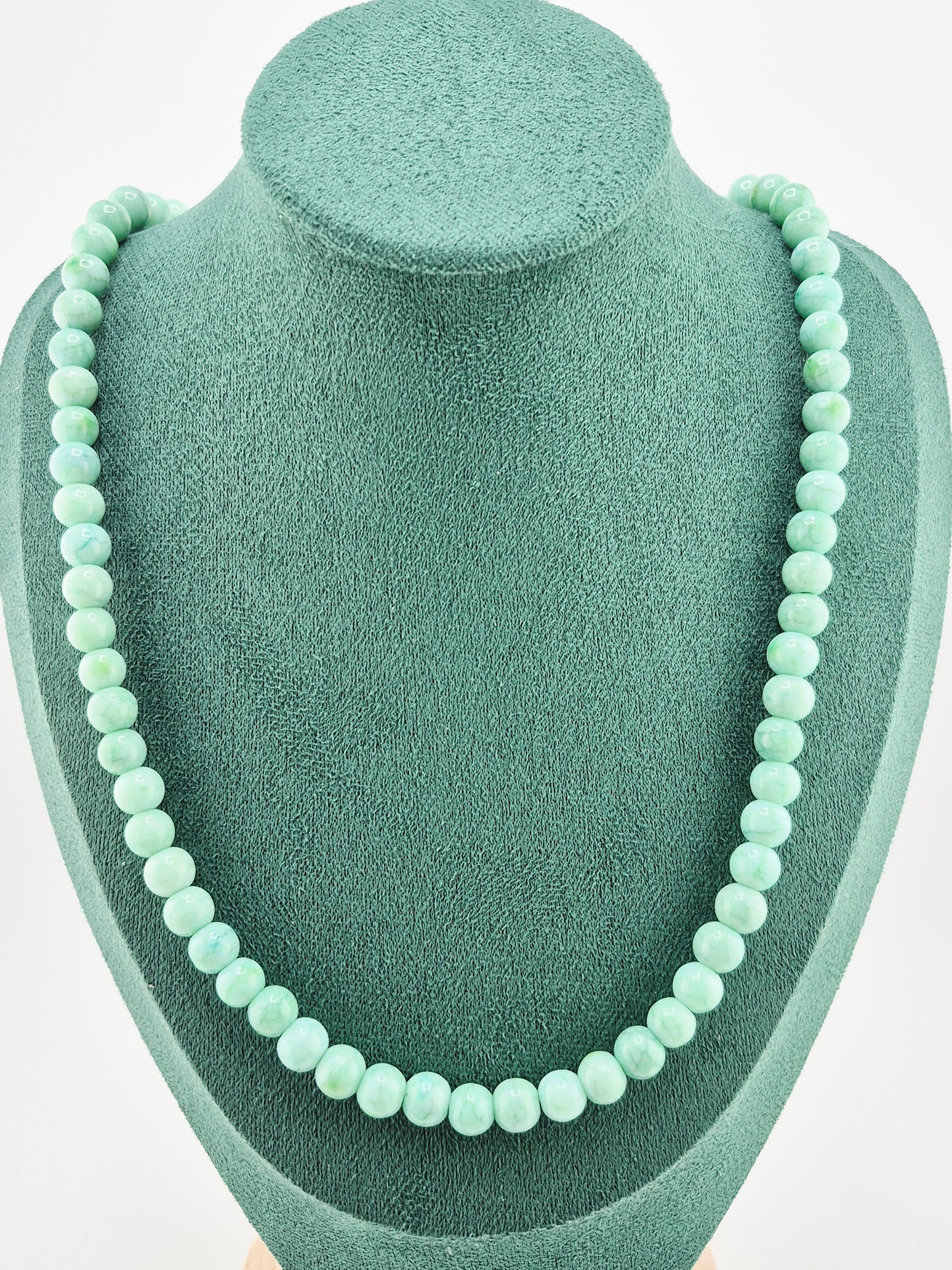 Necklace, Opaque Glass Crackle (60cm/70cm)