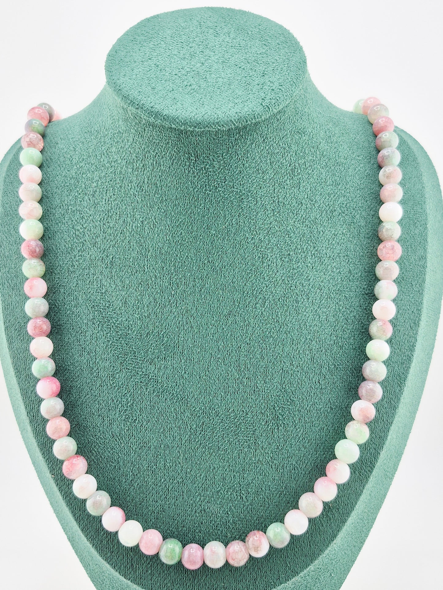 Necklace, Opaque Glass Crackle (60cm/70cm)