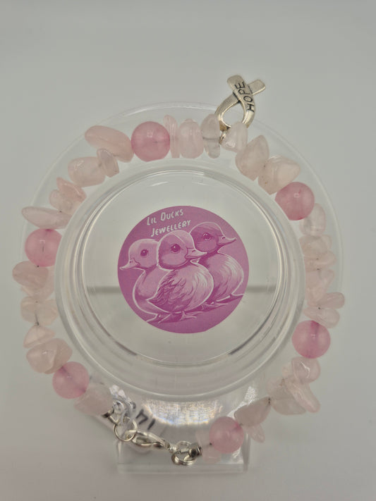 Cancer Support, Pink Bracelets (various beads designs)