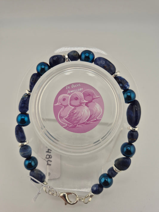 Bracelit, Sodalite and Blue Hematite