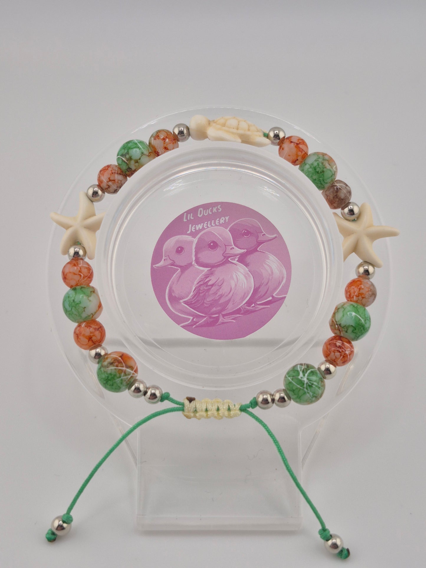 Tropical Island Adjustable Bracelets (Multi-Colour Glass)