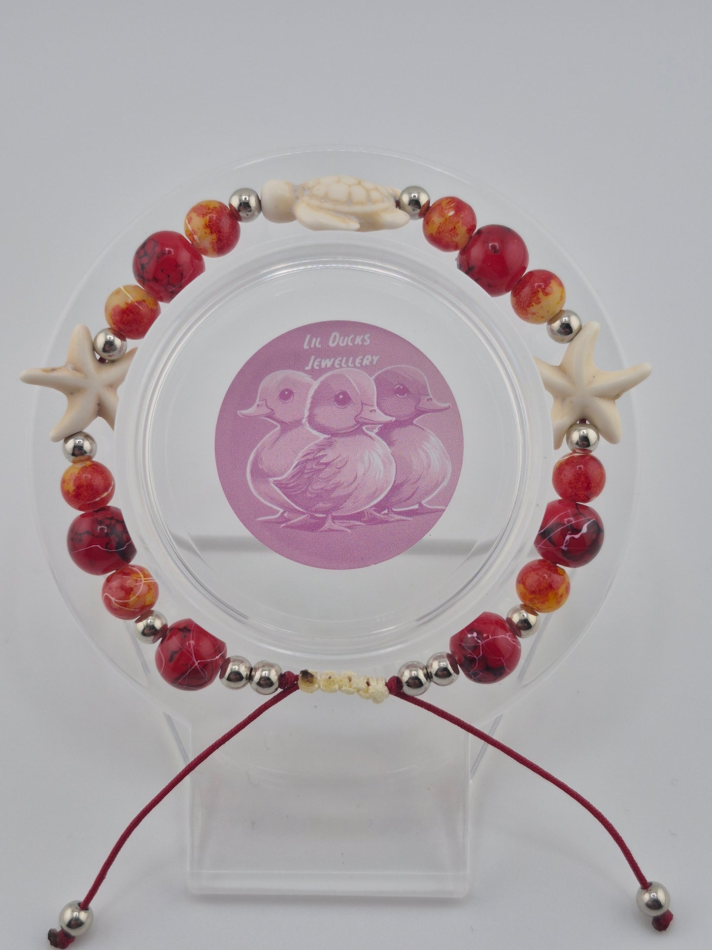 Tropical Island Adjustable Bracelets (Multi-Colour Glass)