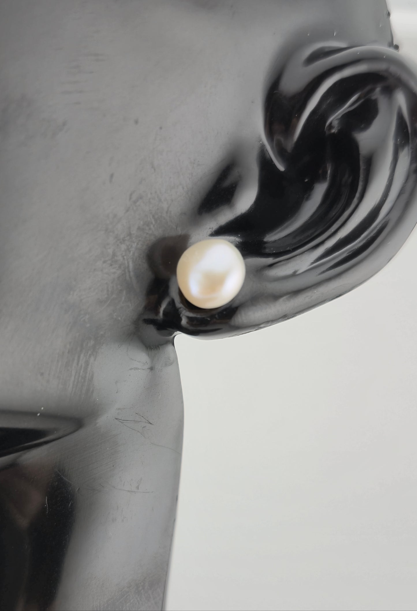 Earrings, Natural Freshwater Pearl, Stud (Small/Medium/Large)