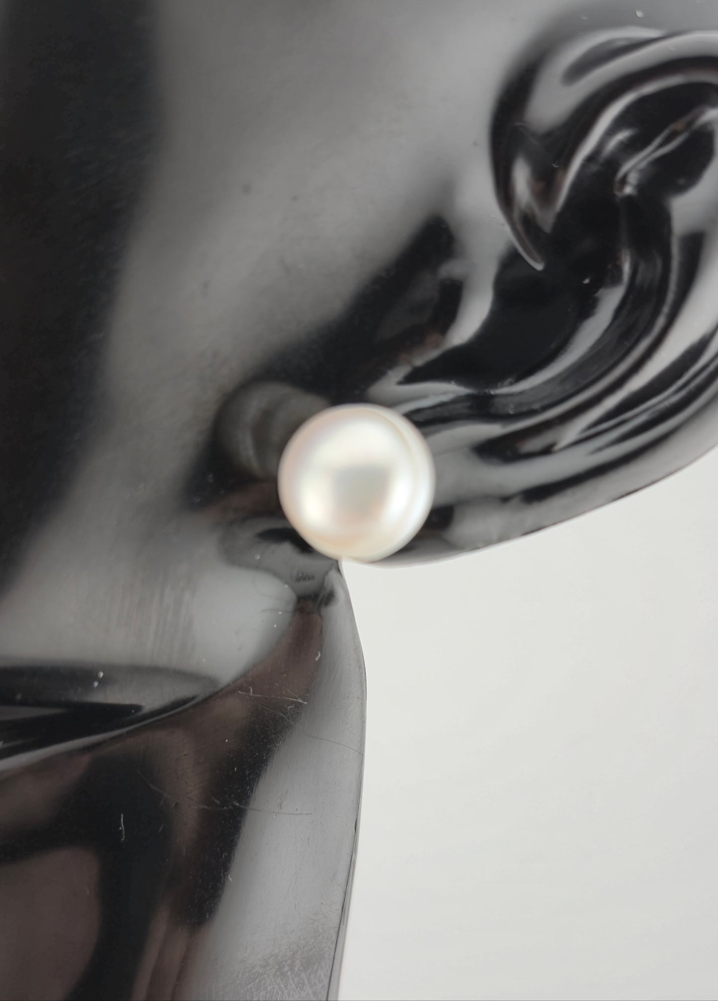 Earrings, Natural Freshwater Pearl, Stud (Small/Medium/Large)