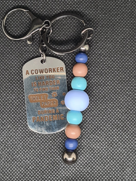 Men's Classic Coworker Dog Tag, Keychain