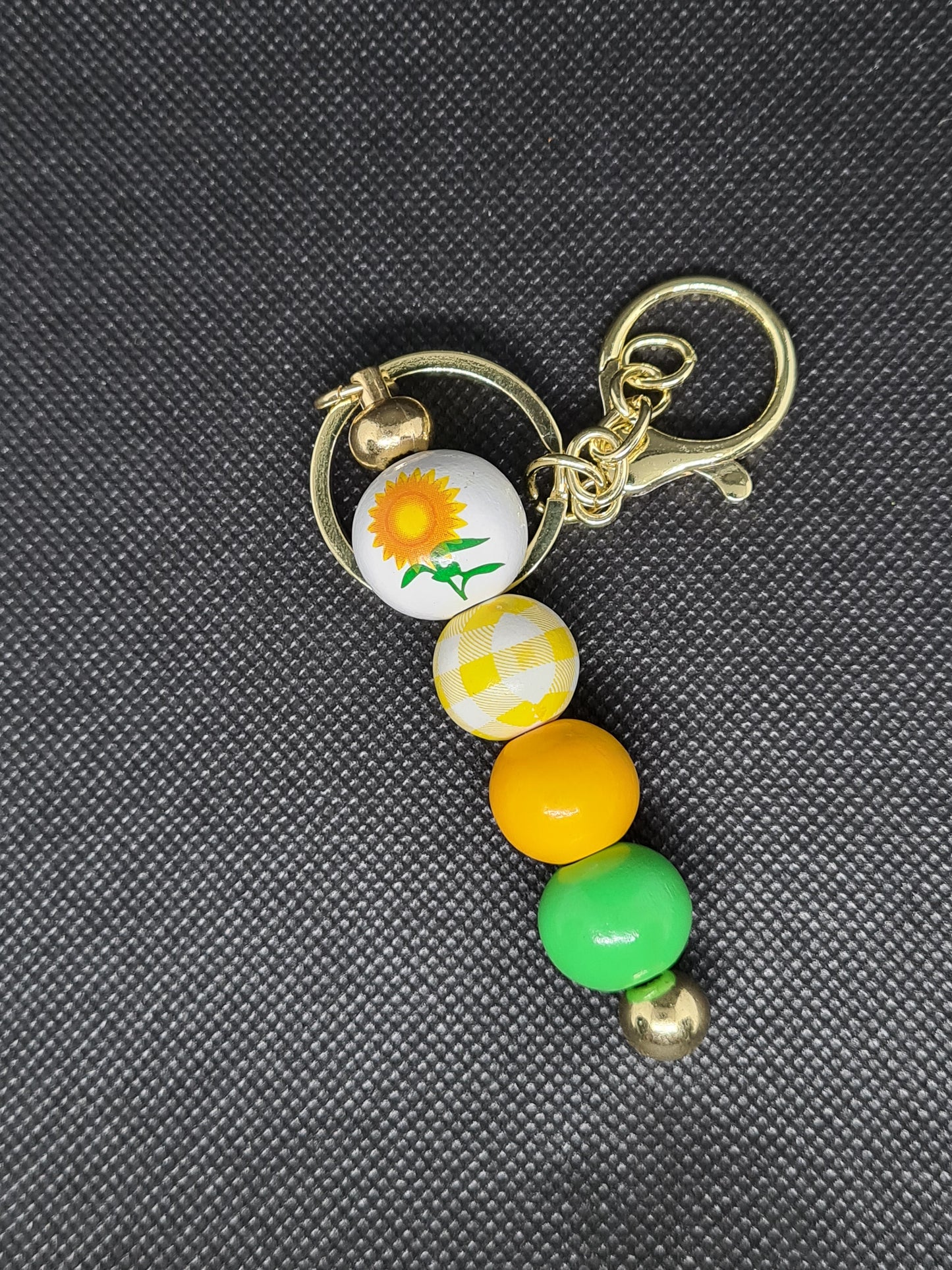 Sunflower Key Chain, Gold