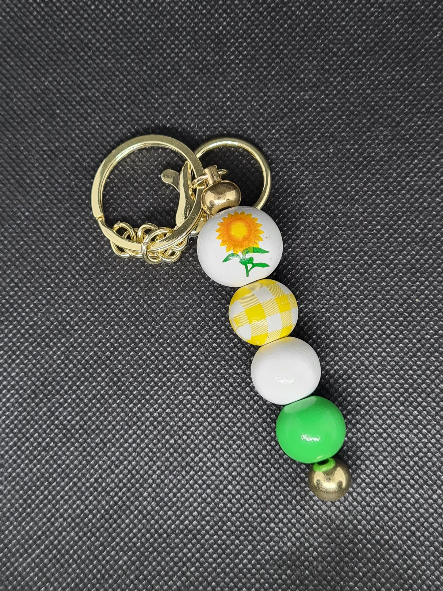 Sunflower Key Chain, Gold