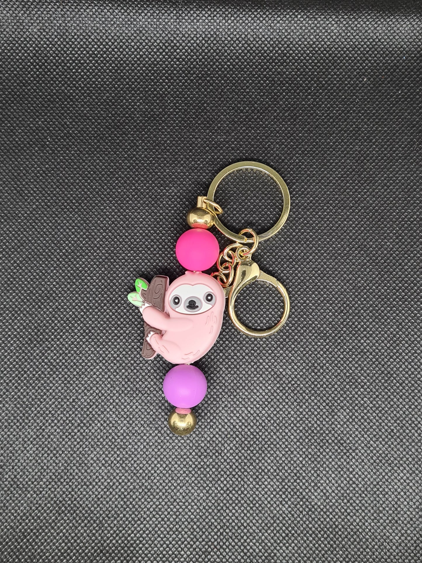 Sloth Key Chain, Gold (Various Colours)