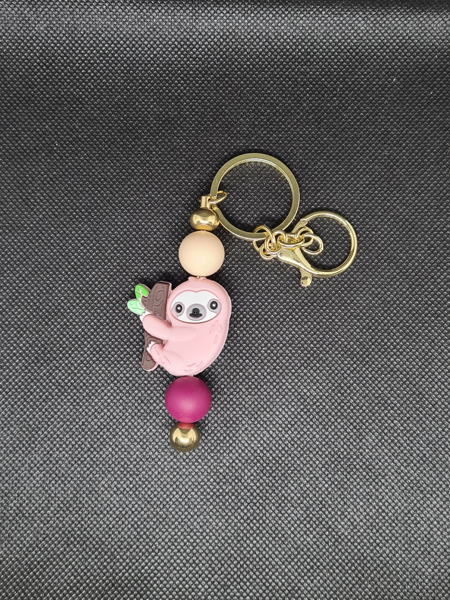 Sloth Key Chain, Gold (Various Colours)