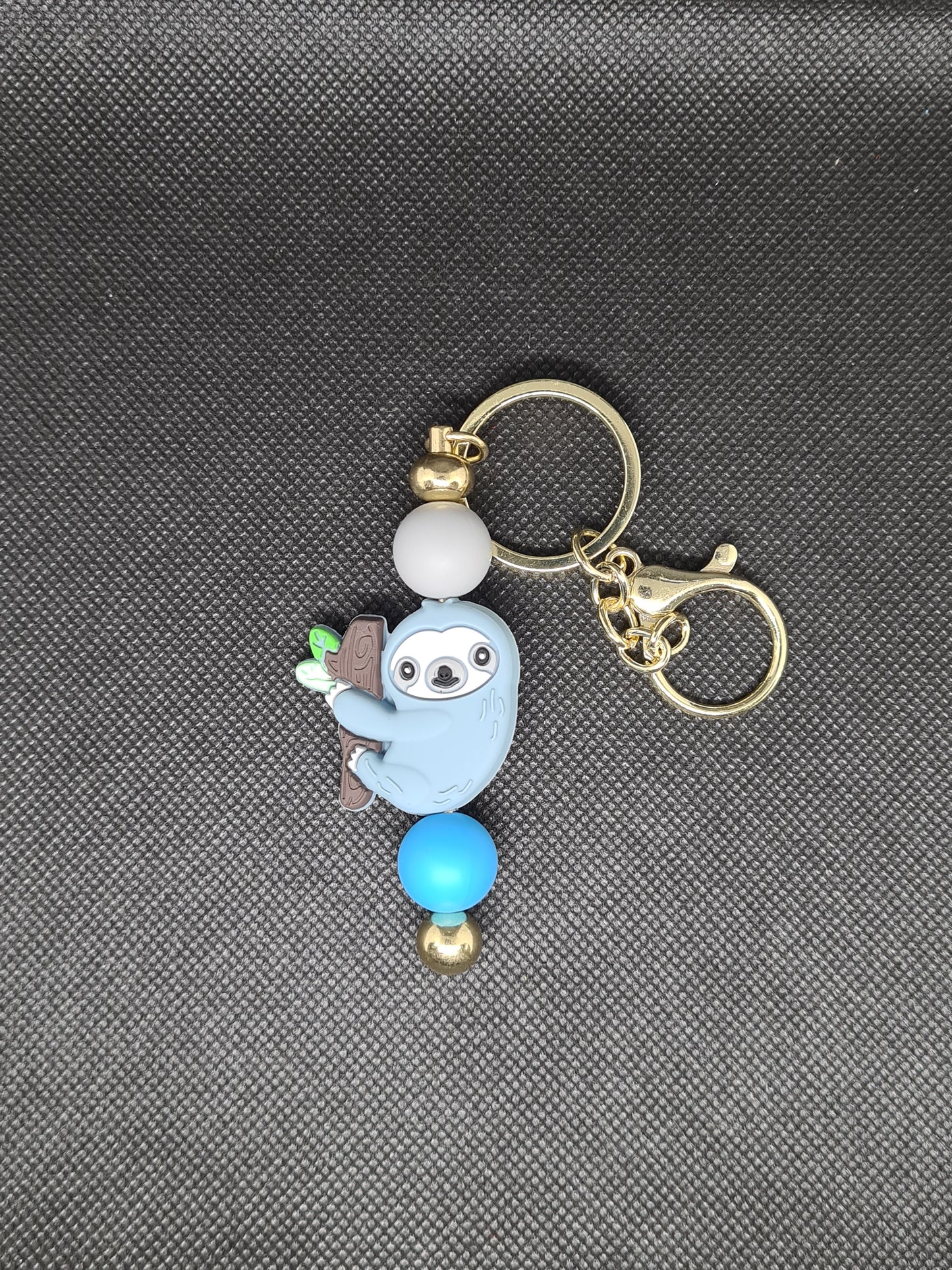 Sloth Key Chain, Gold (Various Colours)
