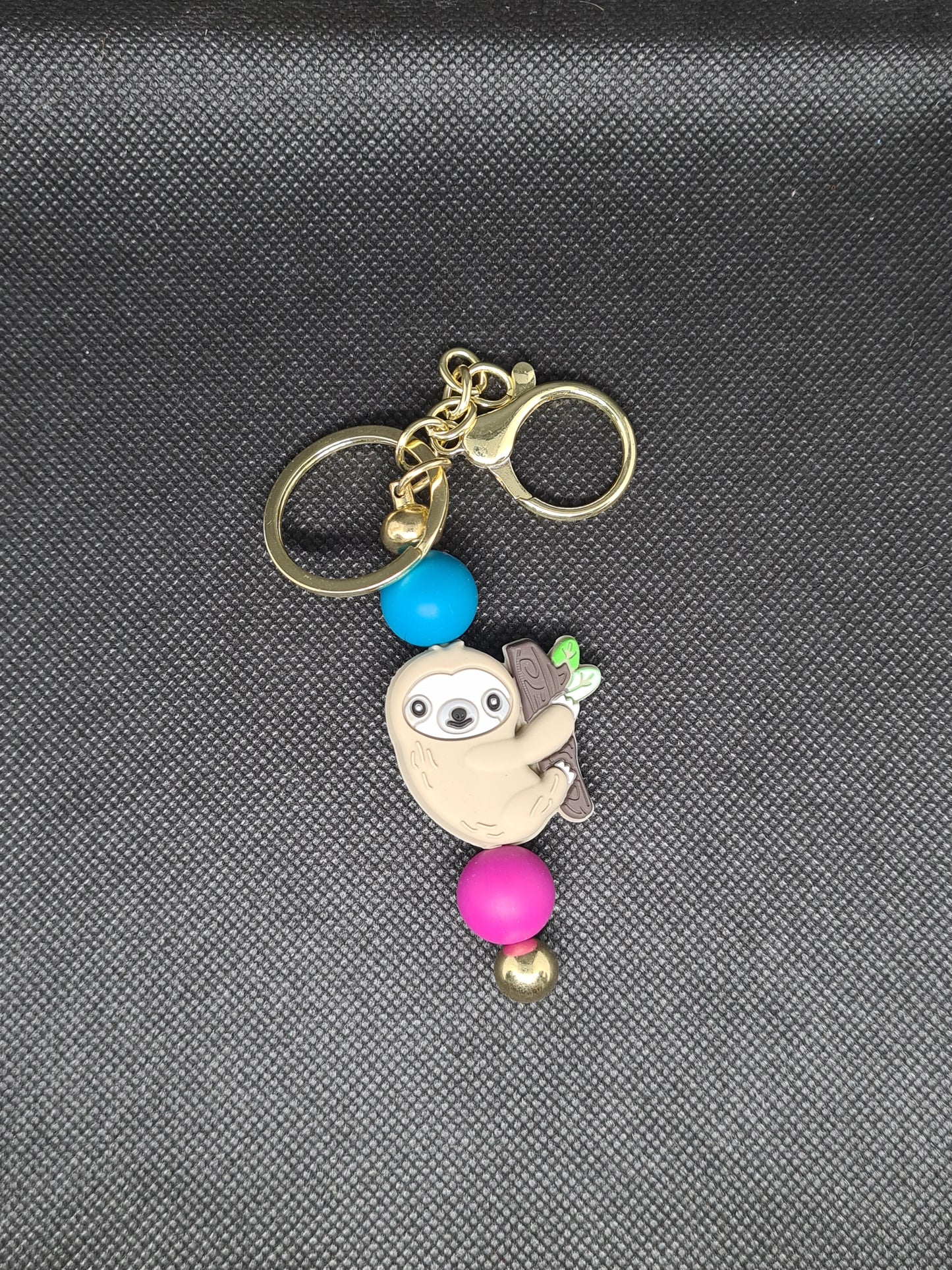 Sloth Key Chain, Gold (Various Colours)