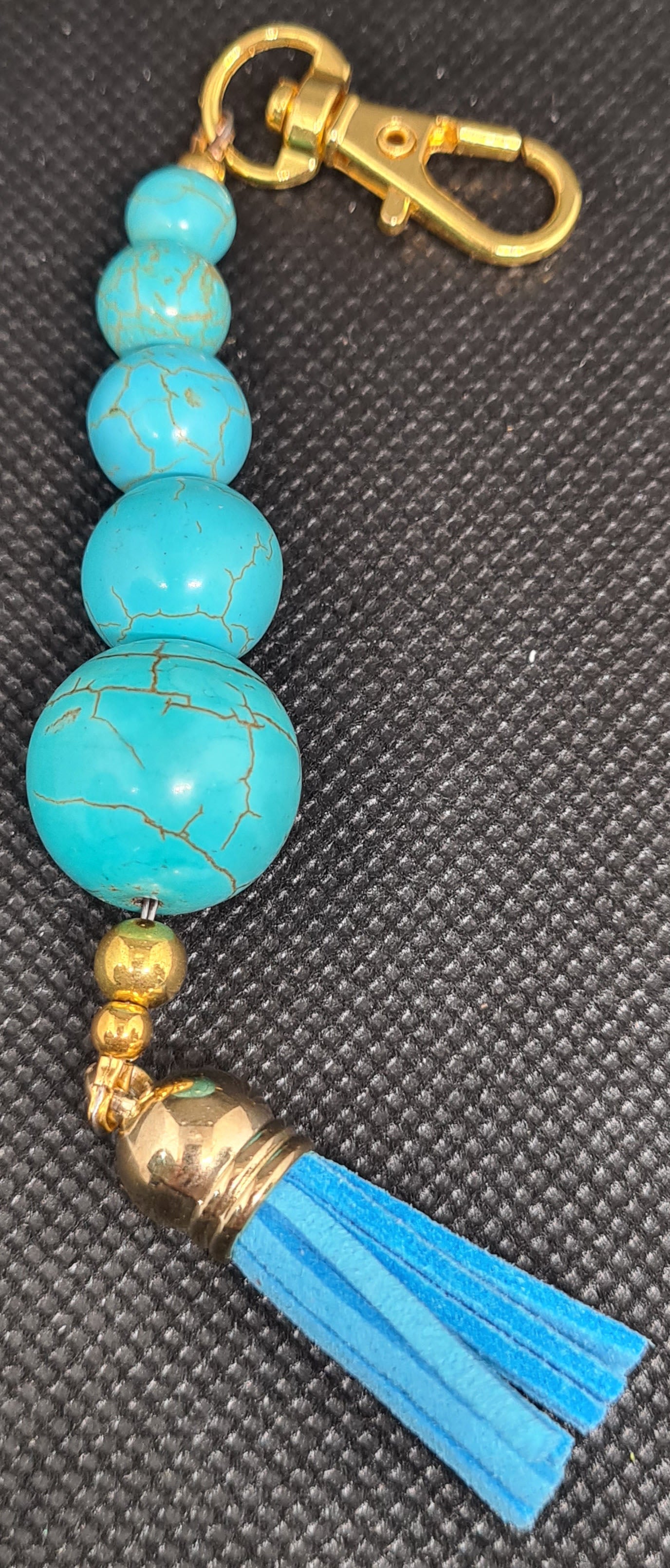 Turquoise Stone Keychains