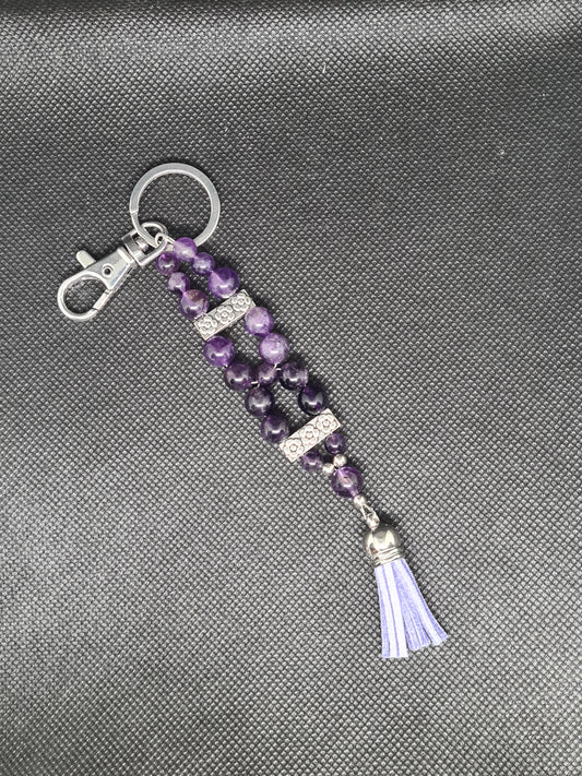 Amethyst Keychain/Lanyard
