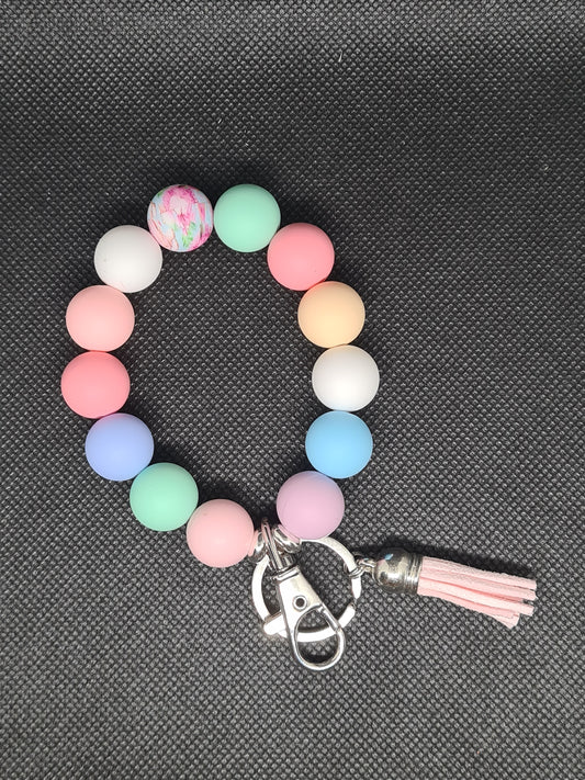 Pastel Silicone Keychain/Lanyard