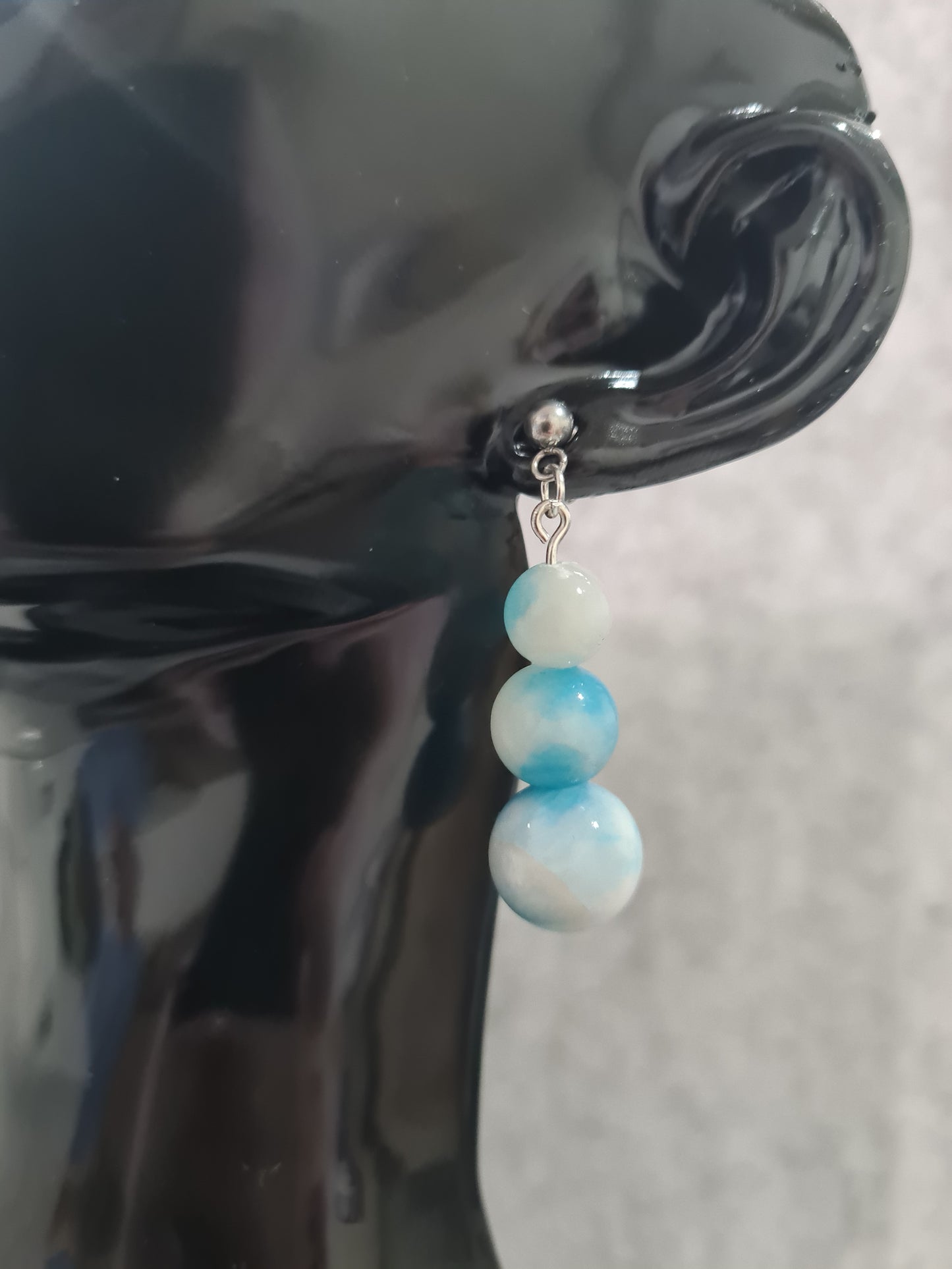 Stone Teardrop Earrings (Gold/Rose Gold/Sterling Silver)