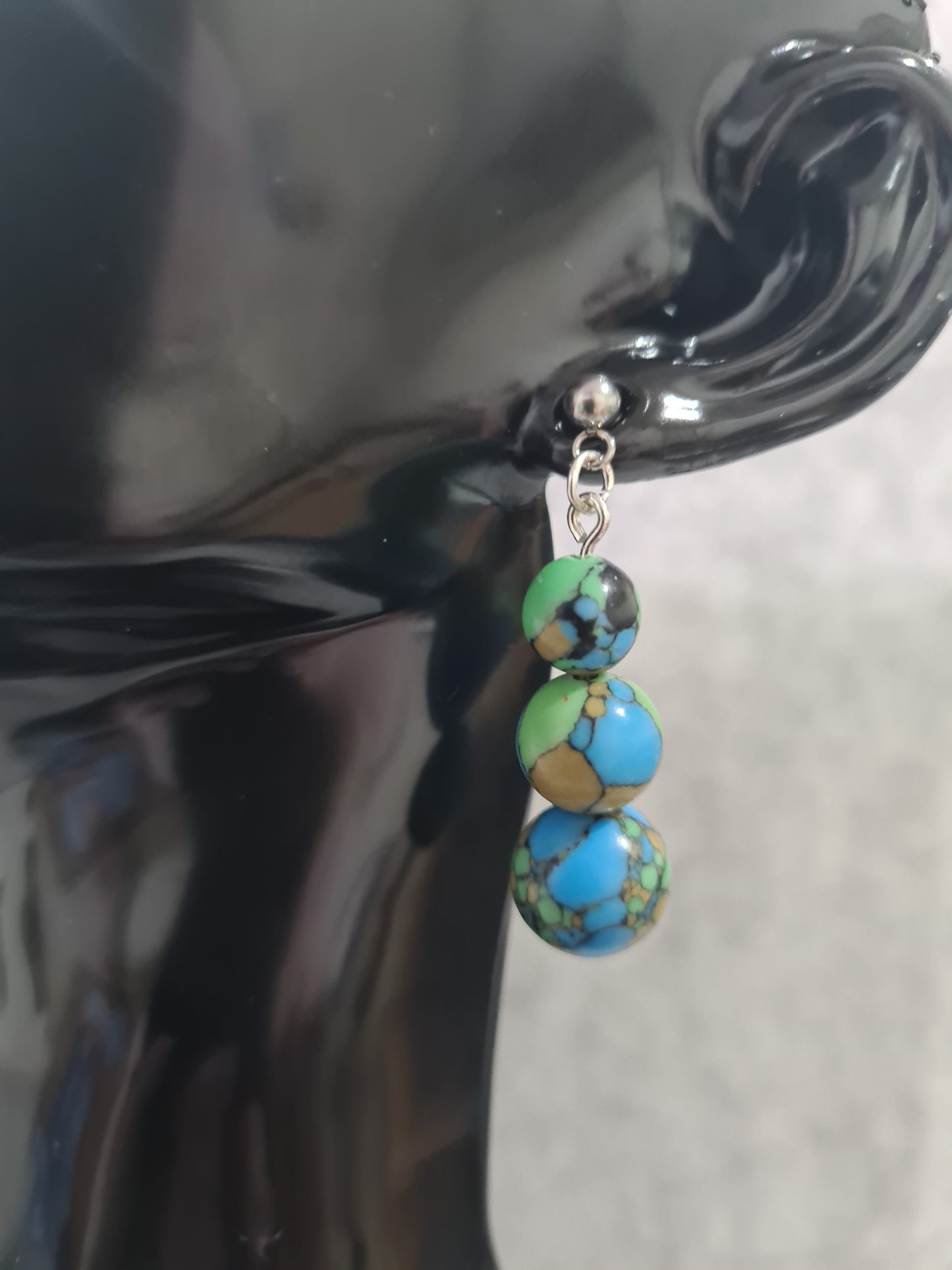 Stone Teardrop Earrings (Gold/Rose Gold/Sterling Silver)