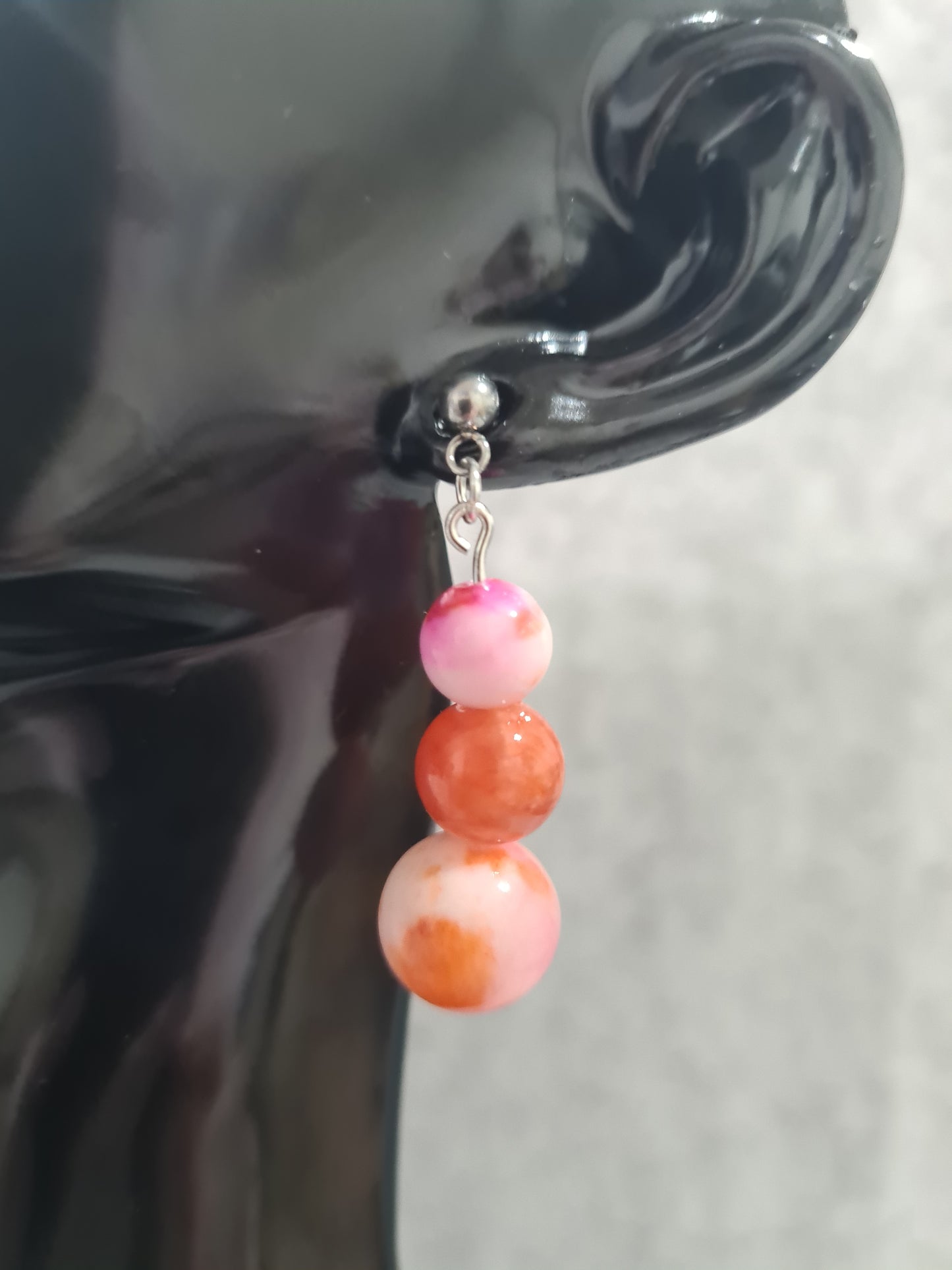 Stone Teardrop Earrings (Gold/Rose Gold/Sterling Silver)