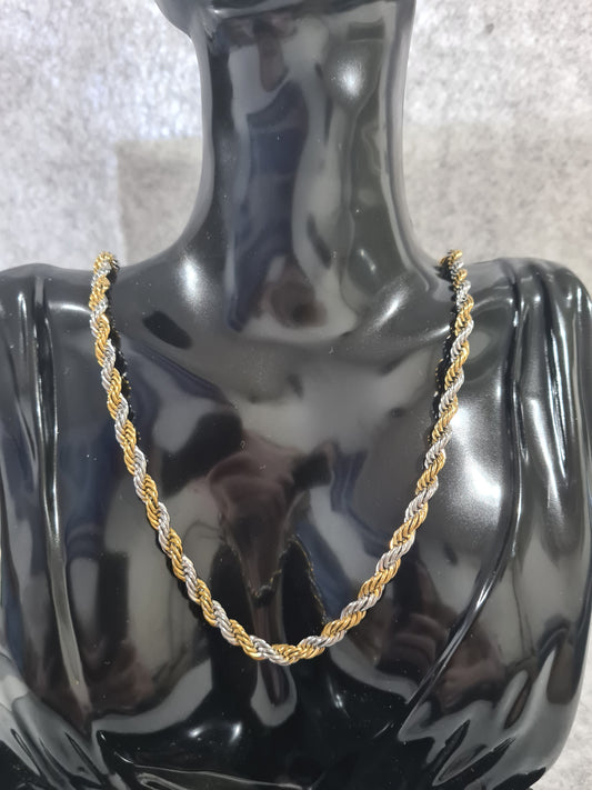 Hip-Hop Twisted Chain Necklace (60cm/5mm)