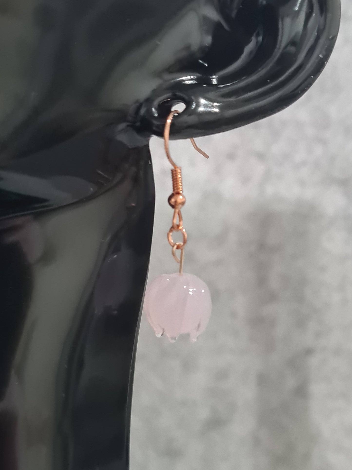Lily of the Valley, Shepherd Hook Earrings, (Rose Gold, Gold & Silver)