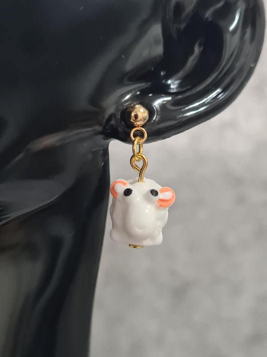 Sheep Stud Earrings (Gold/Silver)