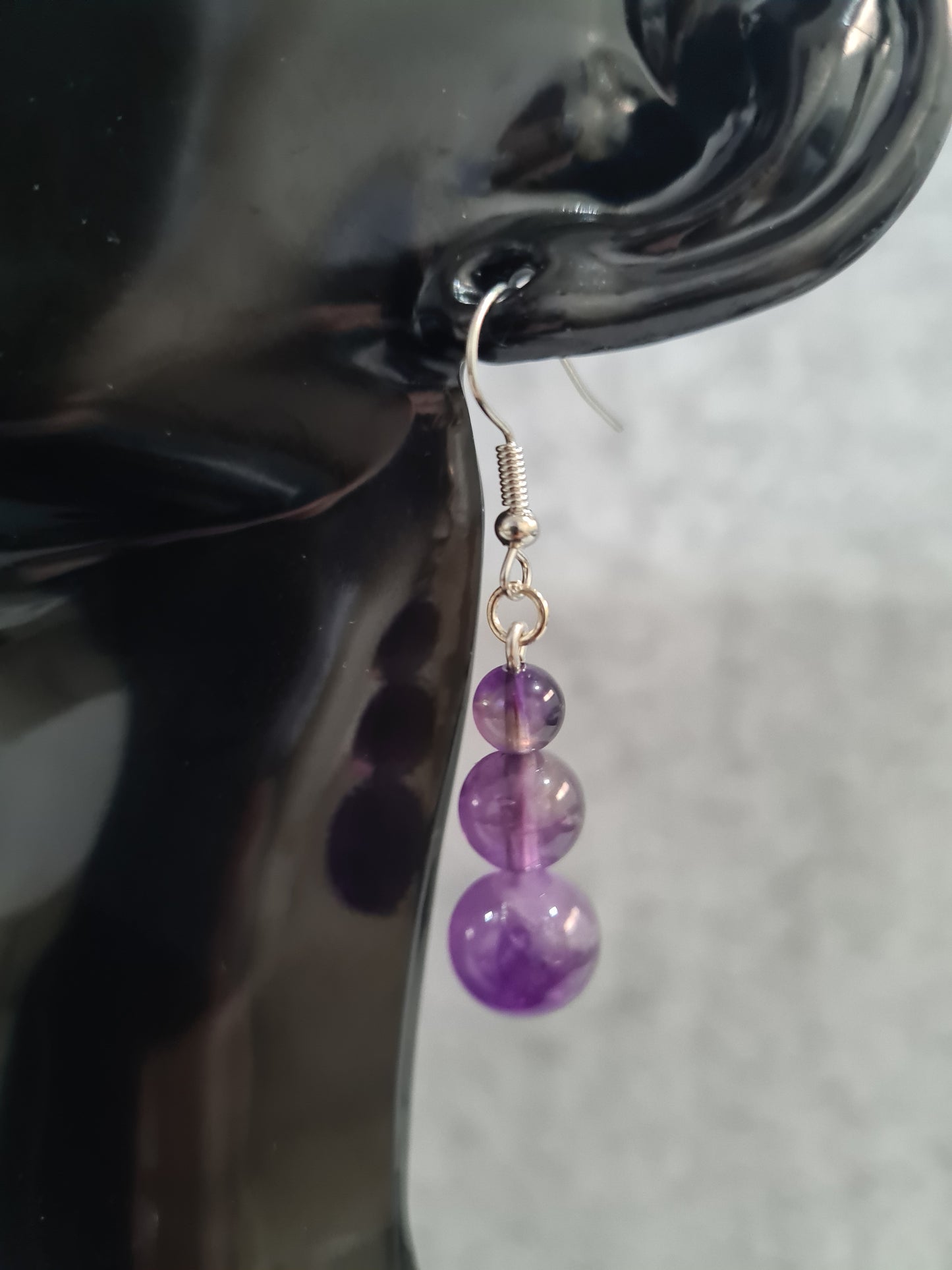Stone Teardrop Earrings (Gold/Rose Gold/Sterling Silver)