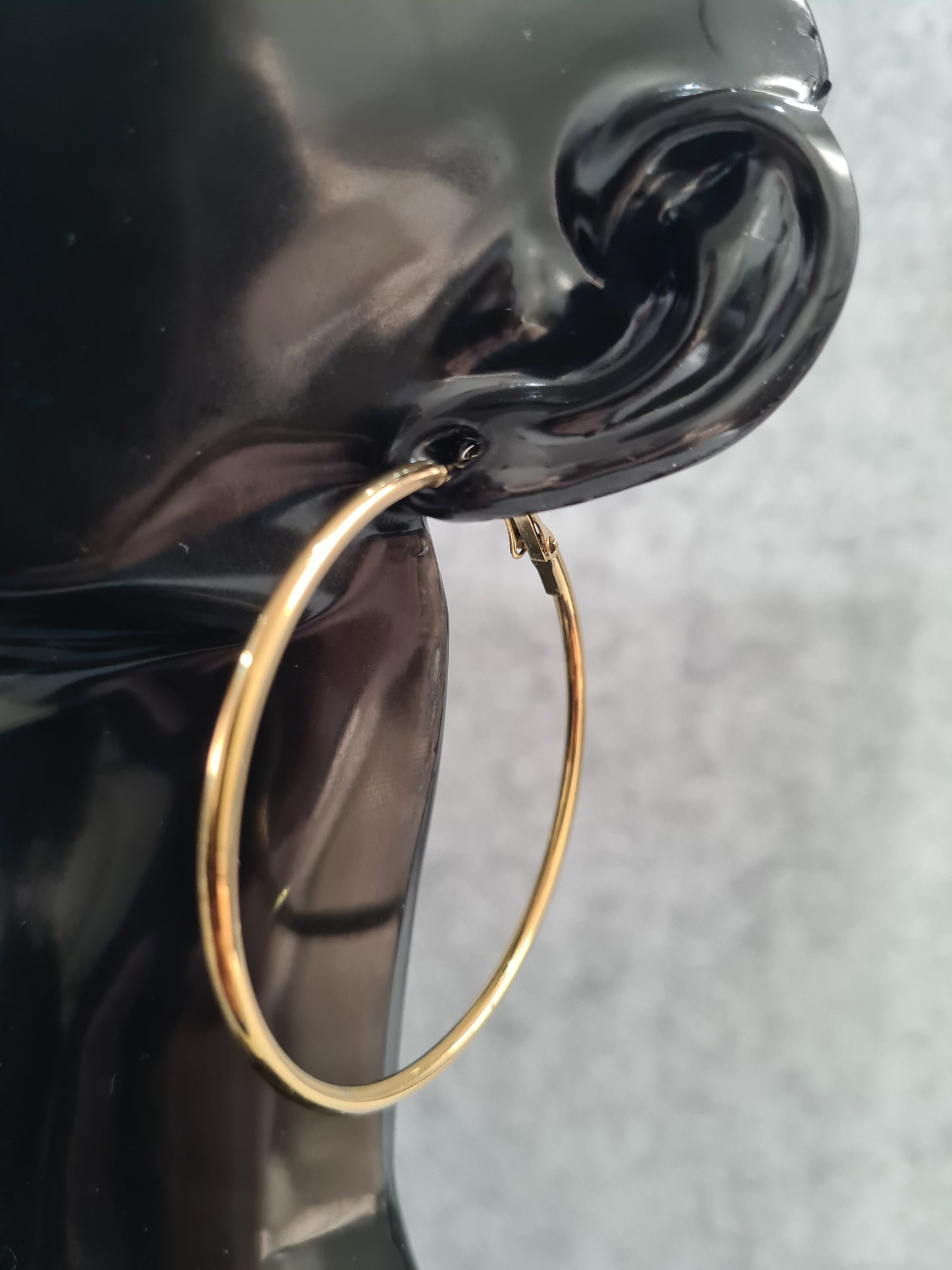 Hoop Earrings, Golden & Silver Plated (30mm, 40mm & 50mm)