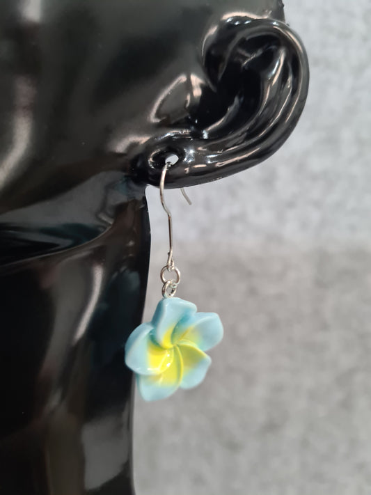 Summer Flower, Shepphard Hook Earrings (Gold, Silver & Rose Gold)