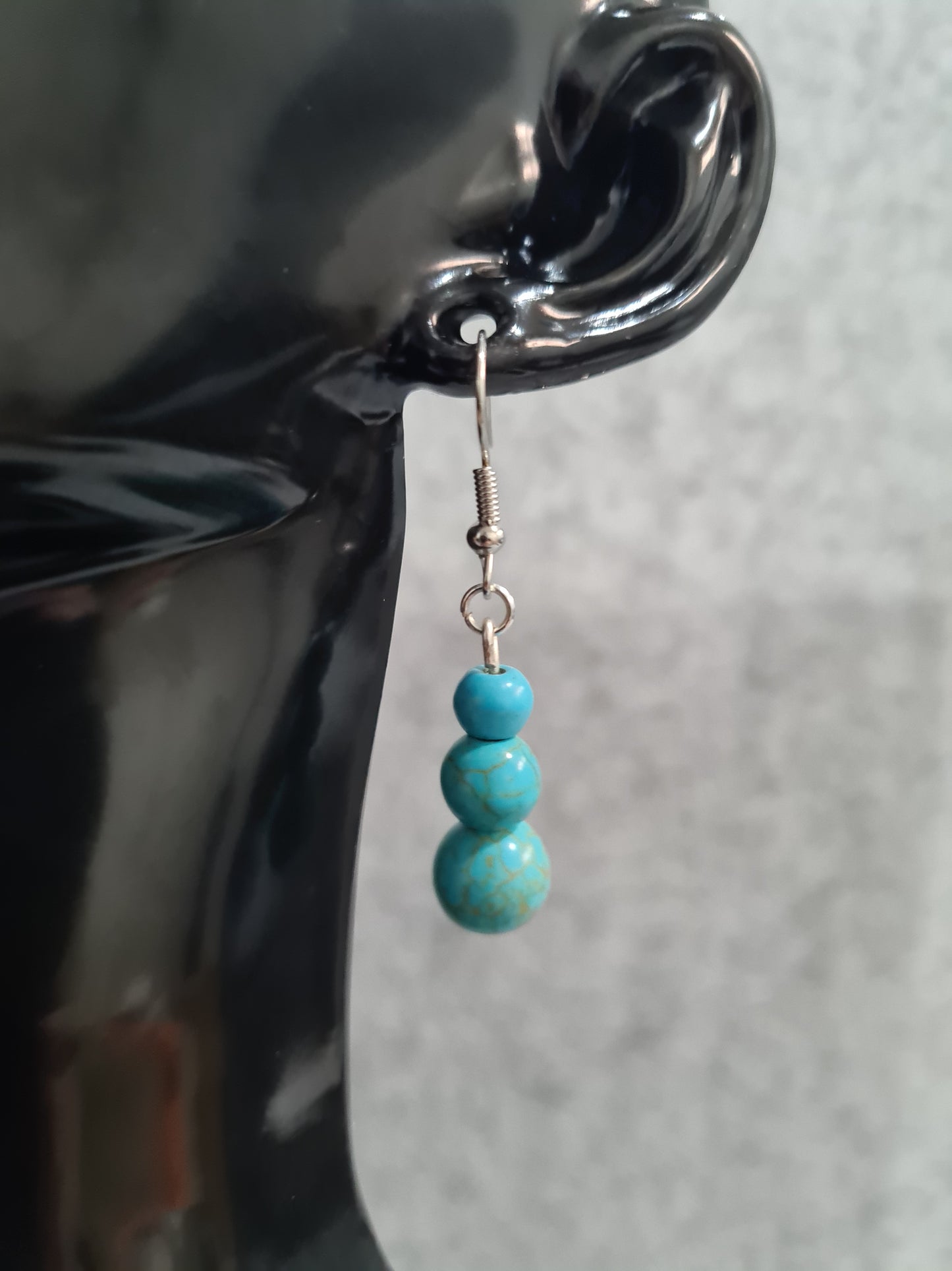 Stone Teardrop Earrings (Gold/Rose Gold/Sterling Silver)