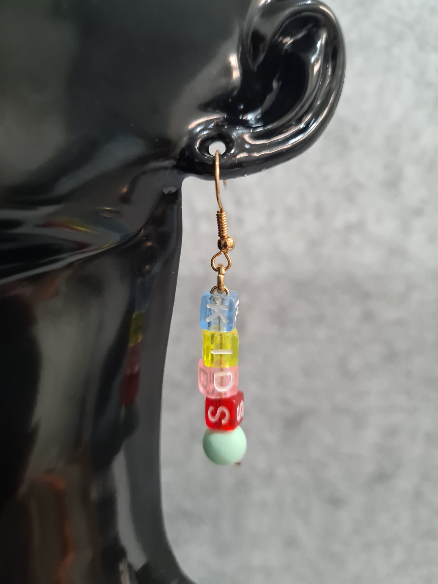 WOWs, Multi Colour Earrings, Gold Shepherd Hook