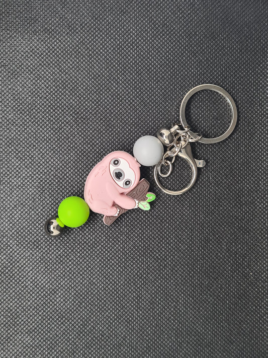 Sloth Key Chain, Gold (Various Colours)