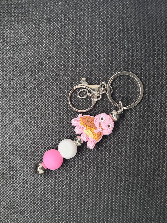 Cute Turtle KeyChain, (Gold, Rose Gold, Silver, Platinum)