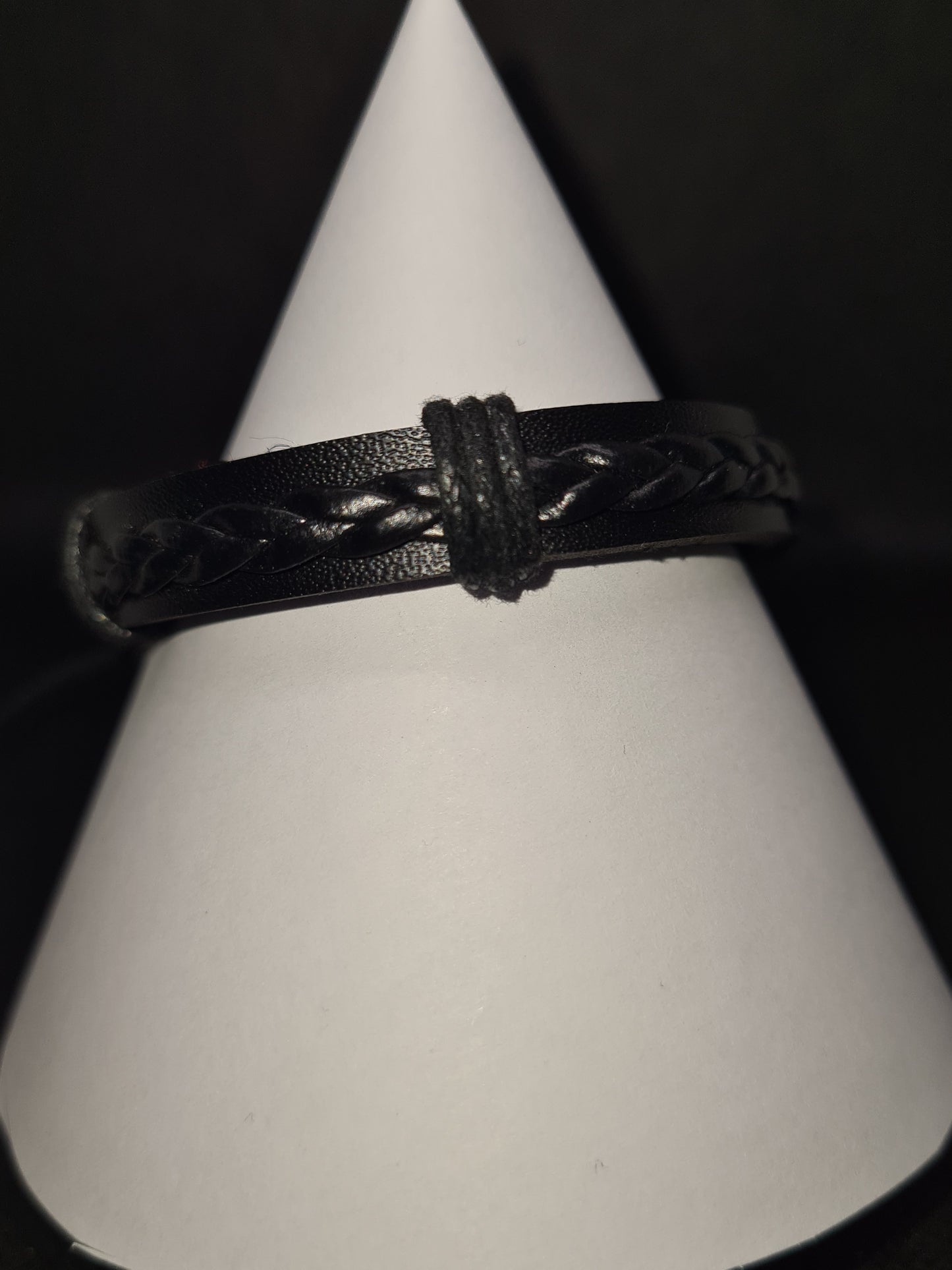 Leather Mixed Style Bracelet, Black