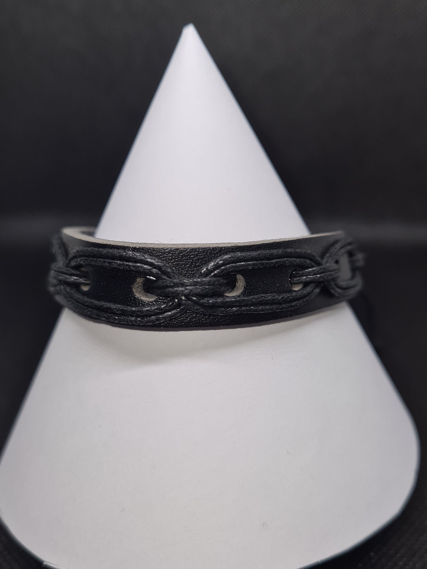 Leather Mixed Style Bracelet, Black