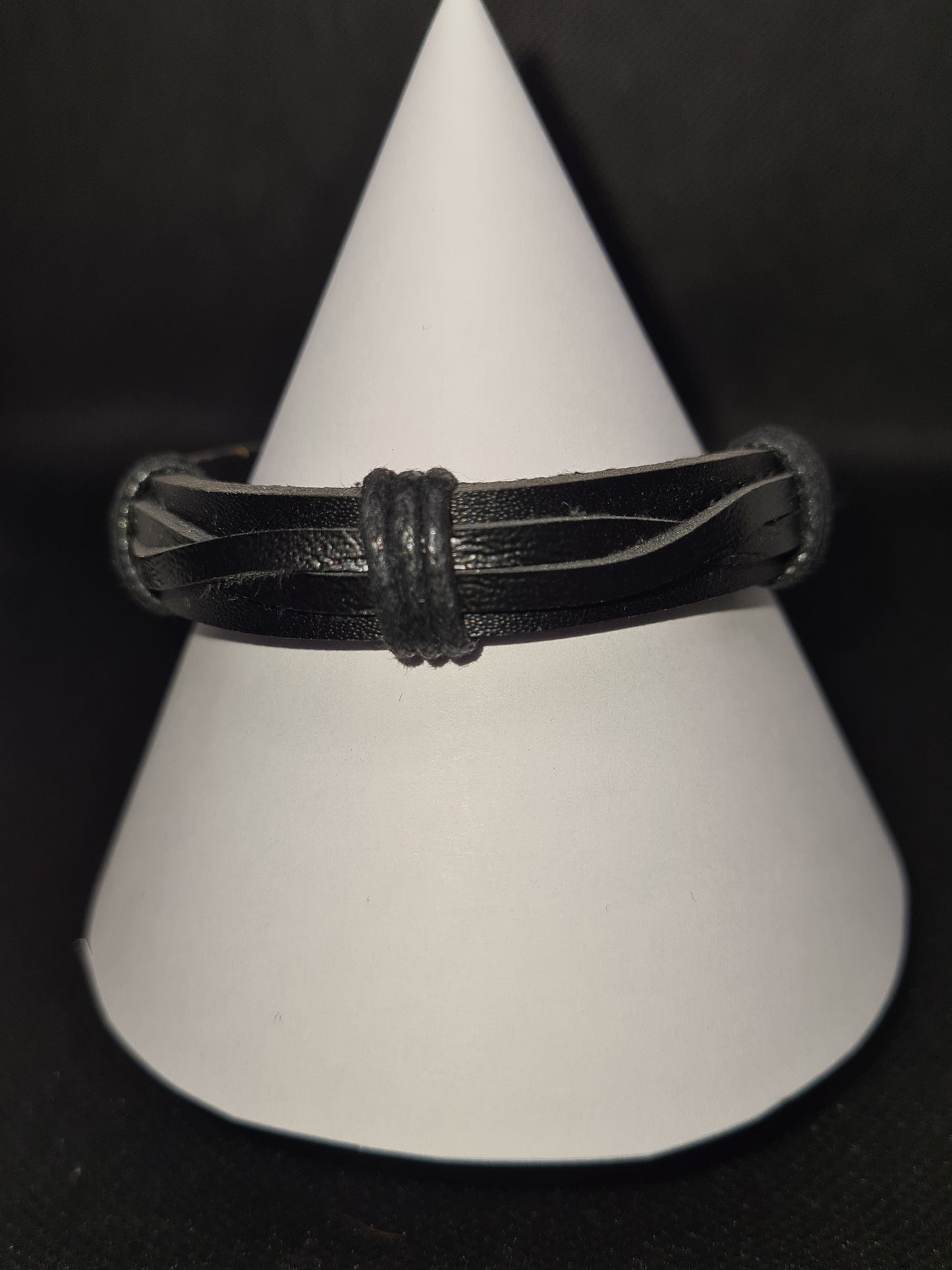 Leather Mixed Style Bracelet, Black