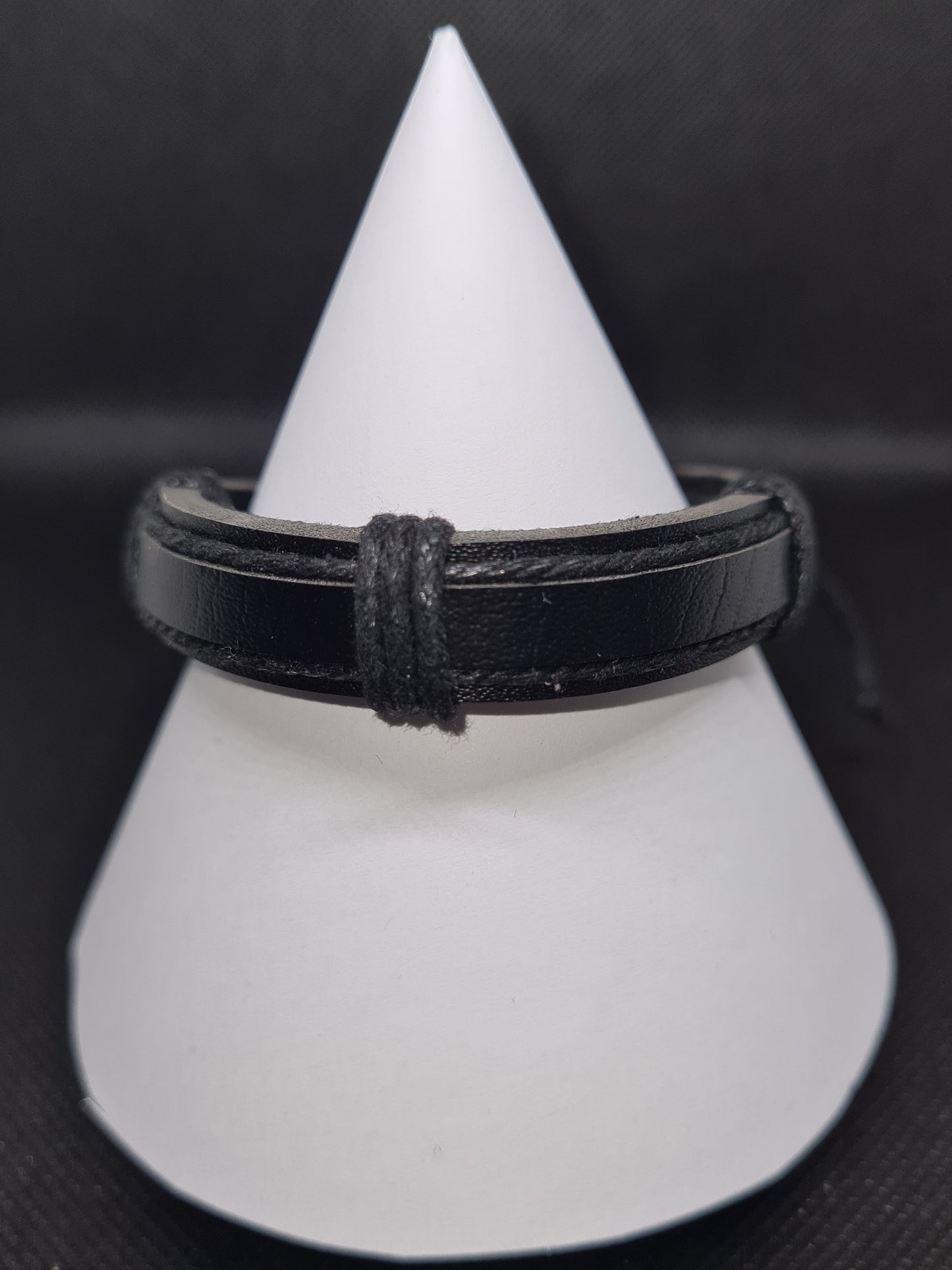 Leather Mixed Style Bracelet, Black
