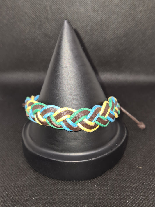Leather Multi Colour Mixed Style Bracelet, Black