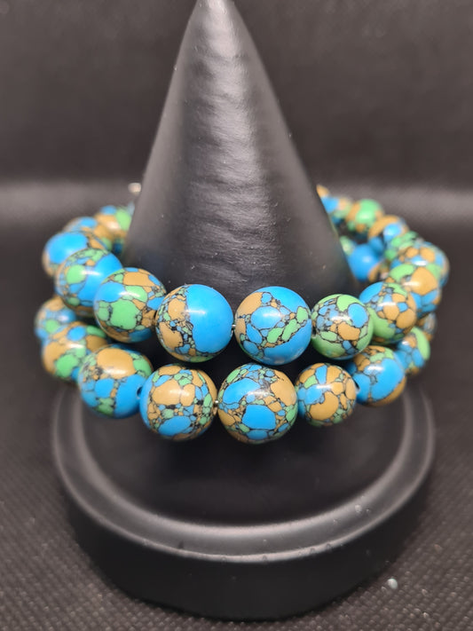 Tri-Colour Stone, Memory Bracelet