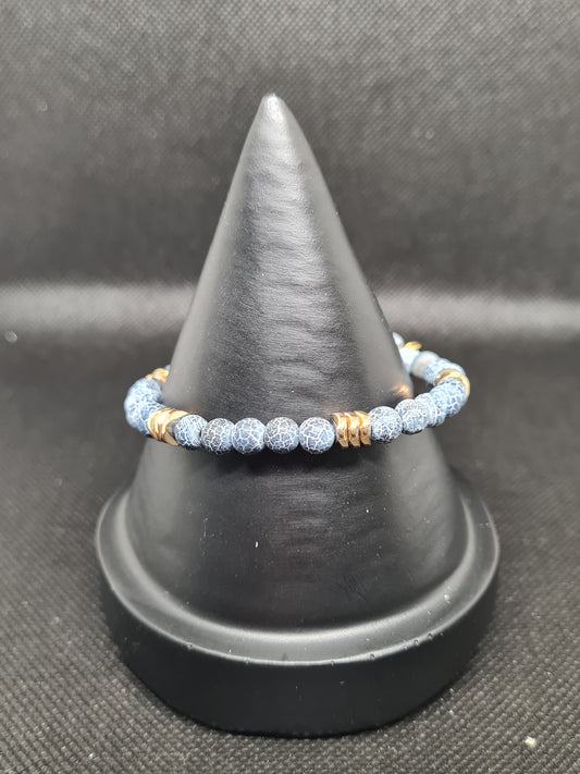 Sophisticated Agate Memory Bracelet, Single Strand