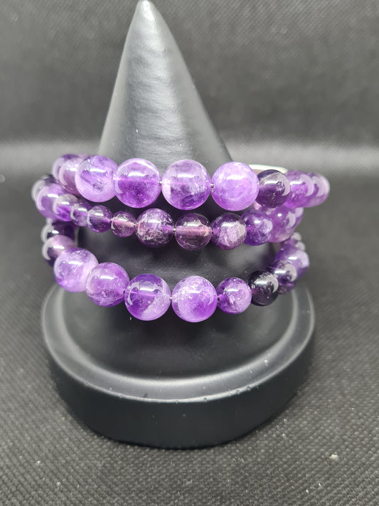 Amethyst Memory Bracelet