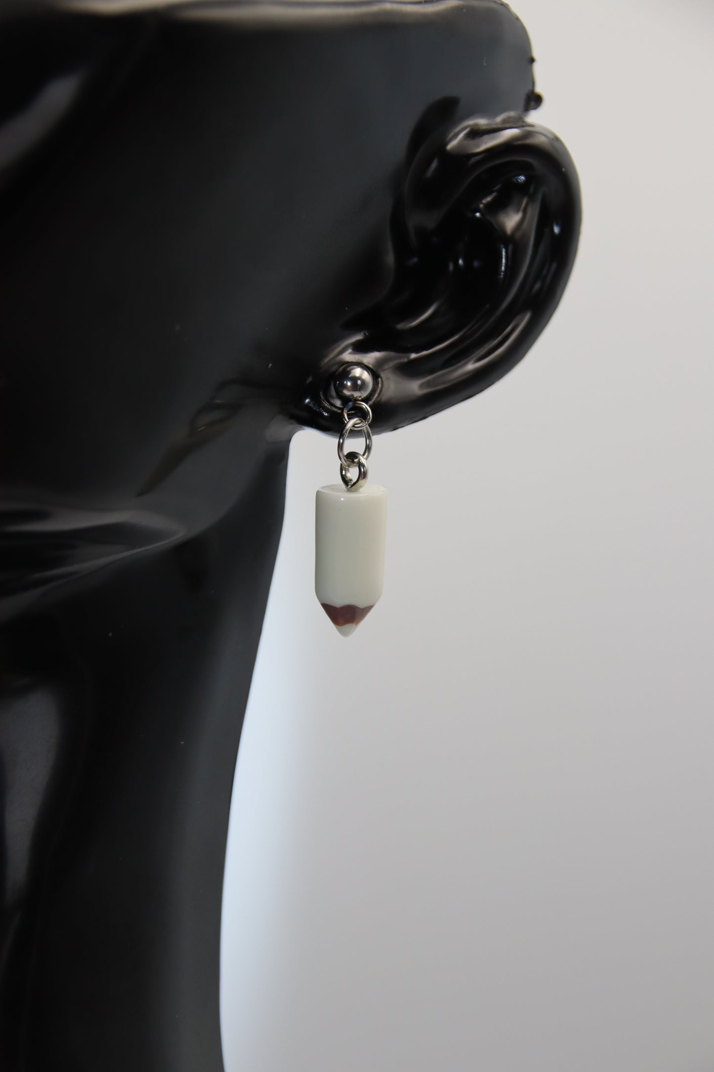 Pencils, Earrings, Gold, Silver & Rose Gold Studs