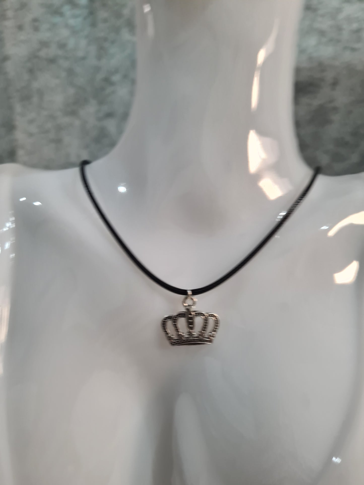 Assorted Metal, Leather, Necklace