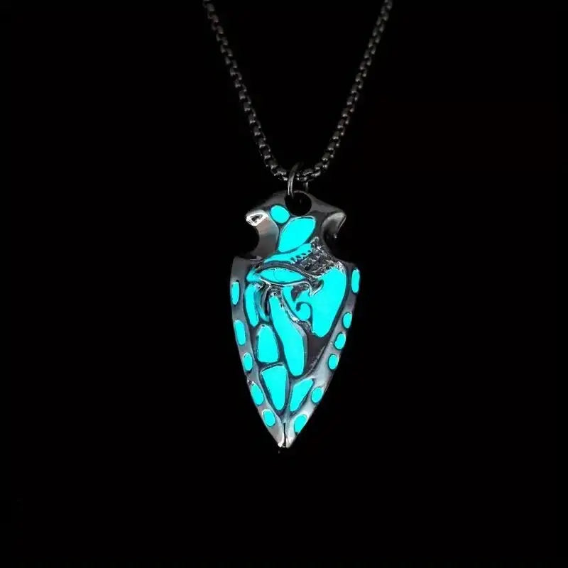 Necklace, Viking Triangle, Titanium Steel, Luminous