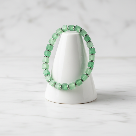Green Bracelet on Cone Stand