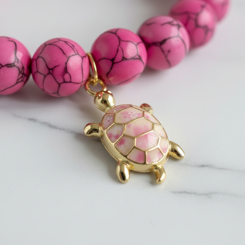 Pink Gold Turtle Close-up