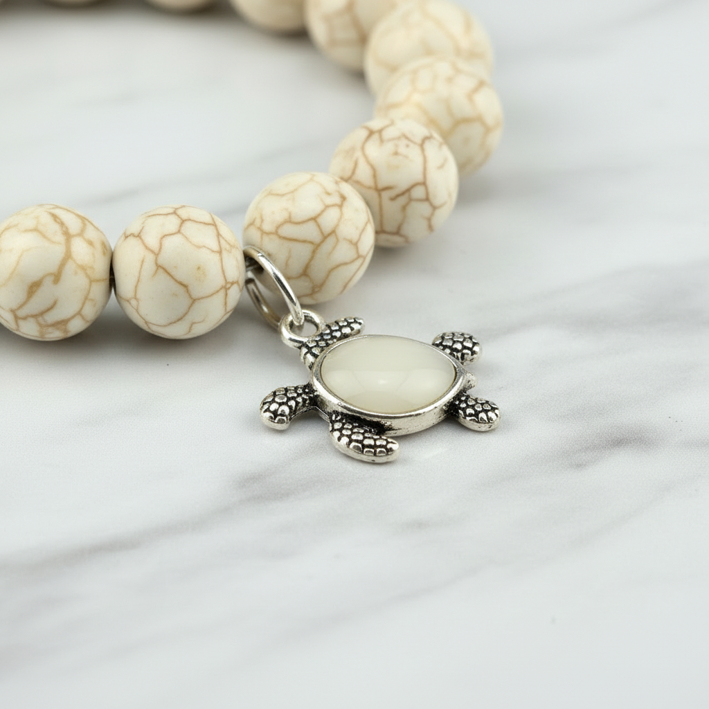 White Silver Turtle Close-up